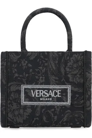 VERSACE Dames, Tassen, Zwart, Maat: ONE Size Katoen