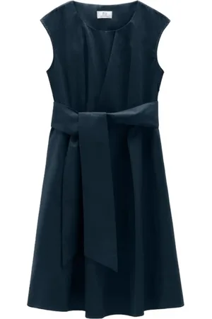 Woolrich Dames, Jurken, Blauw, Maat: XS Katoen