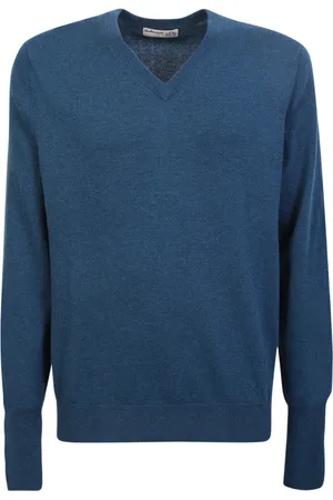 BALLANTYNE Heren, Truien, Blauw, Maat: XL Kasjmier