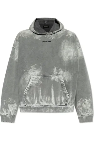 Balenciaga Heren, Sweatshirts & Hoodies, Grijs, Maat: L Katoen