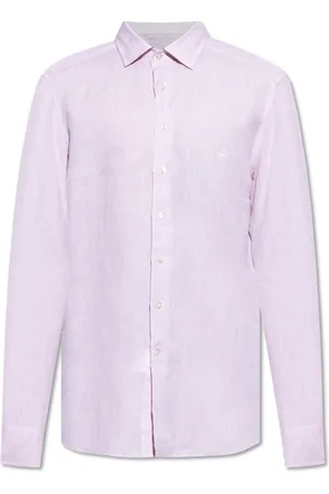 Etro Heren, Overhemden, Roze, Maat: M Linnen
