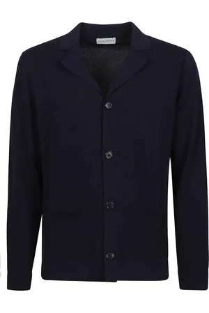 BALLANTYNE Heren, Truien, Blauw, Maat: XL Katoen