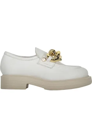 Moschino Dames, Schoenen, Wit, Maat: 35 EU Leer