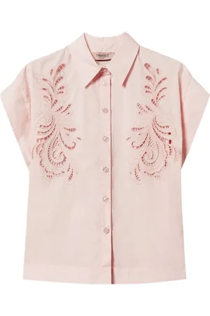 Twin-Set Dames, Blouses & Shirts, Roze, Maat: S