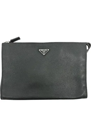 Prada Dames, Pre-owned, Zwart, Maat: ONE Size Leer