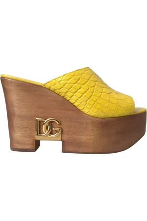 Dolce & Gabbana Dames, Schoenen, Geel, Maat: 36 1/2 EU Leer