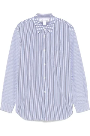 Comme des Garçons Heren, Overhemden, Blauw, Maat: L Katoen