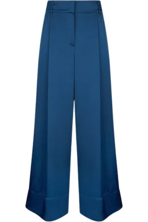 Liu Jo Dames, Broeken, Blauw, Maat: M