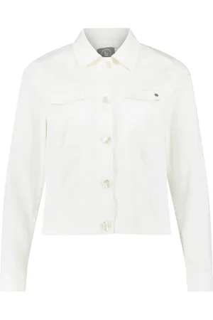 Betty & Co Dames, Jassen, Wit, Maat: L Denim