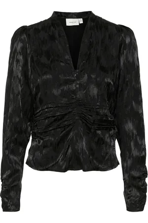 Gestuz Dames, Blouses & Shirts, Zwart, Maat: XS Viscose