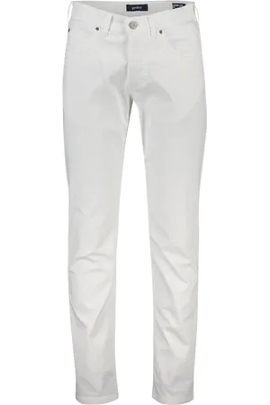 Atelier Gardeur Heren, Broeken, Wit, Maat: W46 L34 Denim