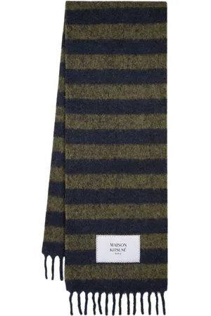 Maison Kitsuné Unisex, Accessoires, Groen, Maat: ONE Size Wol