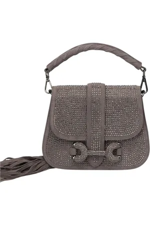 Alma en Pena Dames, Tassen, Grijs, Maat: ONE Size Leer