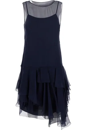 Alberta Ferretti Dames, Jurken, Blauw, Maat: XS Zijde