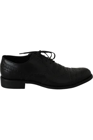 Dolce & Gabbana Heren, Schoenen, Zwart, Maat: 43 EU Leer