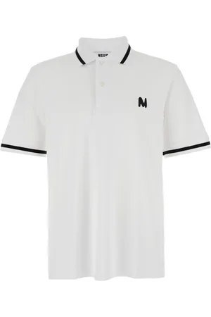 Msgm Heren, Tops, Wit, Maat: XL Katoen