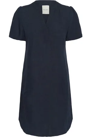 Part Two Dames, Jurken, Blauw, Maat: M Linnen