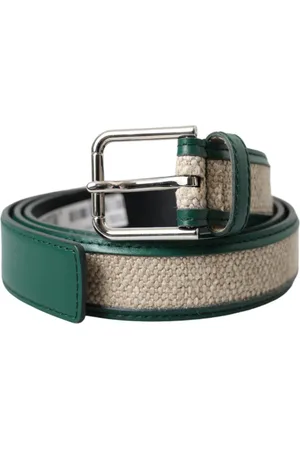 Dolce & Gabbana Heren, Accessoires, Groen, Maat: 90 CM Leer