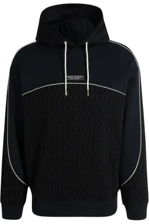 Armani Exchange Heren, Sweatshirts & Hoodies, Blauw, Maat: XL Katoen