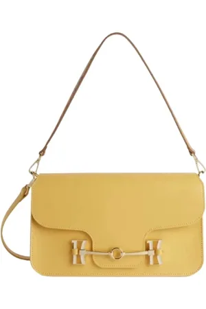 ALVIERO MARTINI 1A CLASSE Dames, Tassen, Geel, Maat: ONE Size Leer