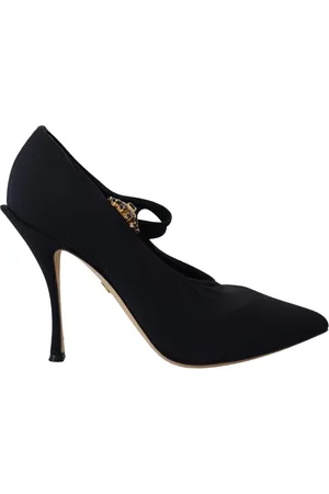 Dolce & Gabbana Dames, Schoenen, Zwart, Maat: 35 1/2 EU Leer