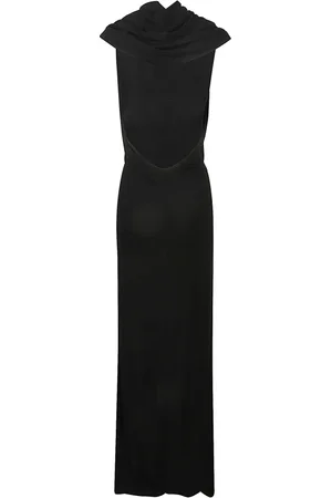 Saint Laurent Dames, Jurken, Zwart, Maat: S Viscose