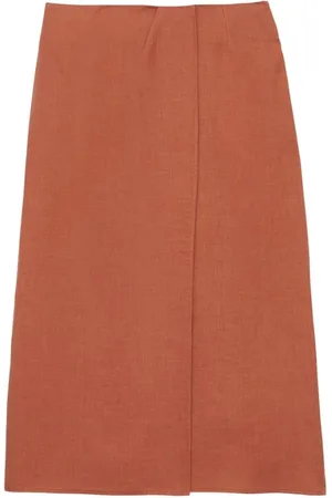 Inès de la Fressange Dames, Rokken, Bruin, Maat: XS Linnen