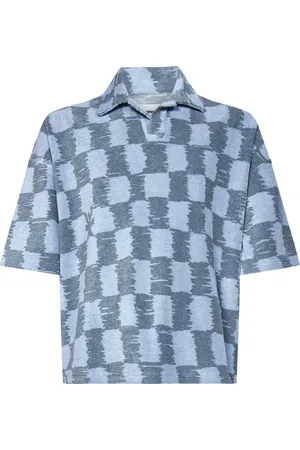 BONSAI Heren, Tops, Blauw, Maat: M Viscose