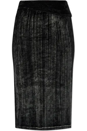 Diesel Dames, Rokken, Zwart, Maat: L Viscose