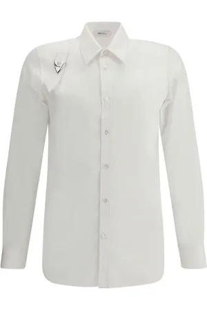 Alexander McQueen Heren, Overhemden, Wit, Maat: L Katoen