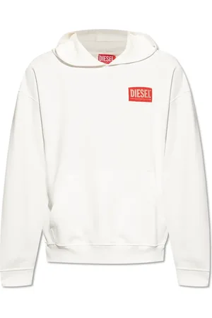 Diesel Heren, Sweatshirts & Hoodies, Wit, Maat: S Katoen