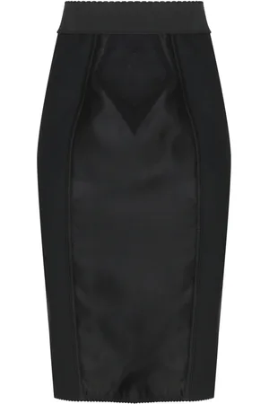 Dolce & Gabbana Dames, Rokken, Zwart, Maat: M Satijn