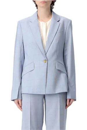 HUGO BOSS Dames, Jassen, Blauw, Maat: XL Wol