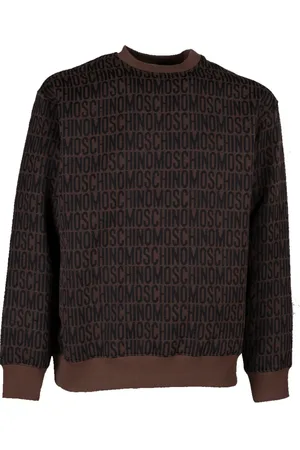 Moschino Heren, Sweatshirts & Hoodies, Bruin, Maat: L Katoen