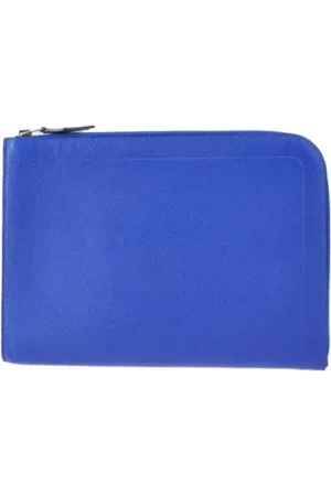 Hermès Dames, Pre-owned, Blauw, Maat: ONE Size Leer