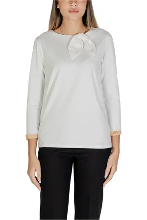 ALVIERO MARTINI 1A CLASSE Dames, Tops, Wit, Maat: M Katoen