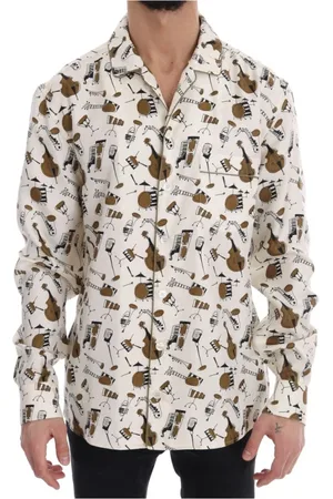 Dolce & Gabbana Heren, Overhemden, Veelkleurig, Maat: M Zijde