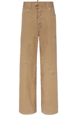 Dsquared2 Dames, Broeken, Bruin, Maat: XS Katoen