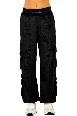 DISCLAIMER Dames, Broeken, Zwart, Maat: S Velours