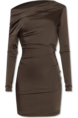 Alexander McQueen Dames, Jurken, Bruin, Maat: S