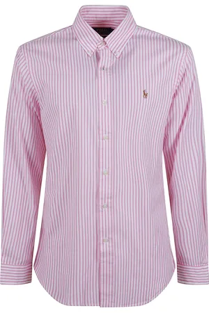 Ralph Lauren Heren, Overhemden, Roze, Maat: M Katoen
