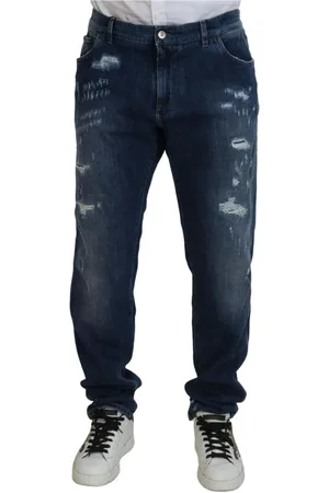 Dolce & Gabbana Heren, Jeans, Blauw, Maat: 5XL Katoen