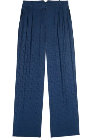 Bash Dames, Broeken, Blauw, Maat: L Viscose