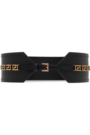 VERSACE Dames, Accessoires, Zwart, Maat: 70 CM Leer