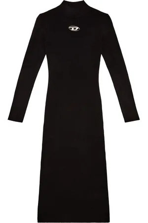 Diesel Dames, Jurken, Zwart, Maat: XS Viscose