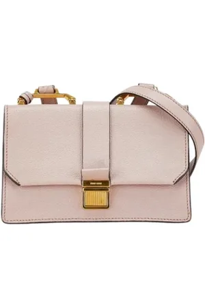 Miu Miu Dames, Pre-owned, Roze, Maat: ONE Size Leer