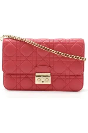 Dior Dames, Pre-owned, Rood, Maat: ONE Size Leer