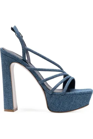 LE SILLA Dames, Schoenen, Blauw, Maat: 38 1/2 EU Denim