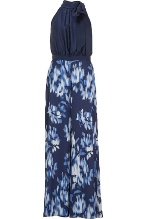 Swing Dames, Jumpsuits & Playsuits, Blauw, Maat: L Poliester