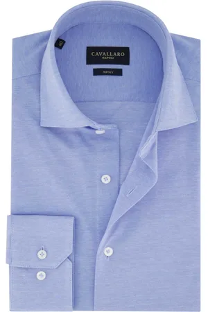 Cavallaro Napoli Heren, Overhemden, Blauw, Maat: 3XL Katoen